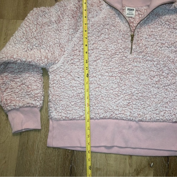 Pink Victoria's Secret Fleece Sweater | half zip pullover | Size Large - Picture 7 of 9